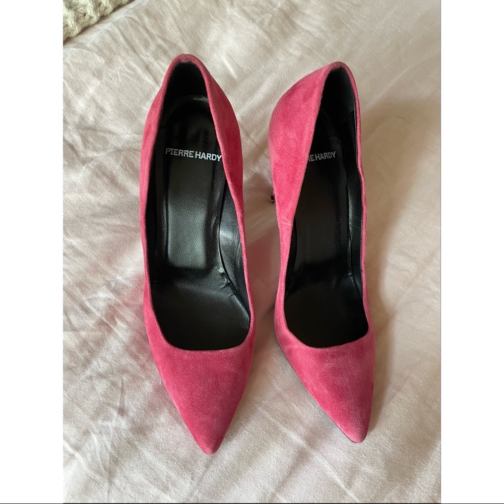 Pierre Hardy Suede Pink Stiletto Heels